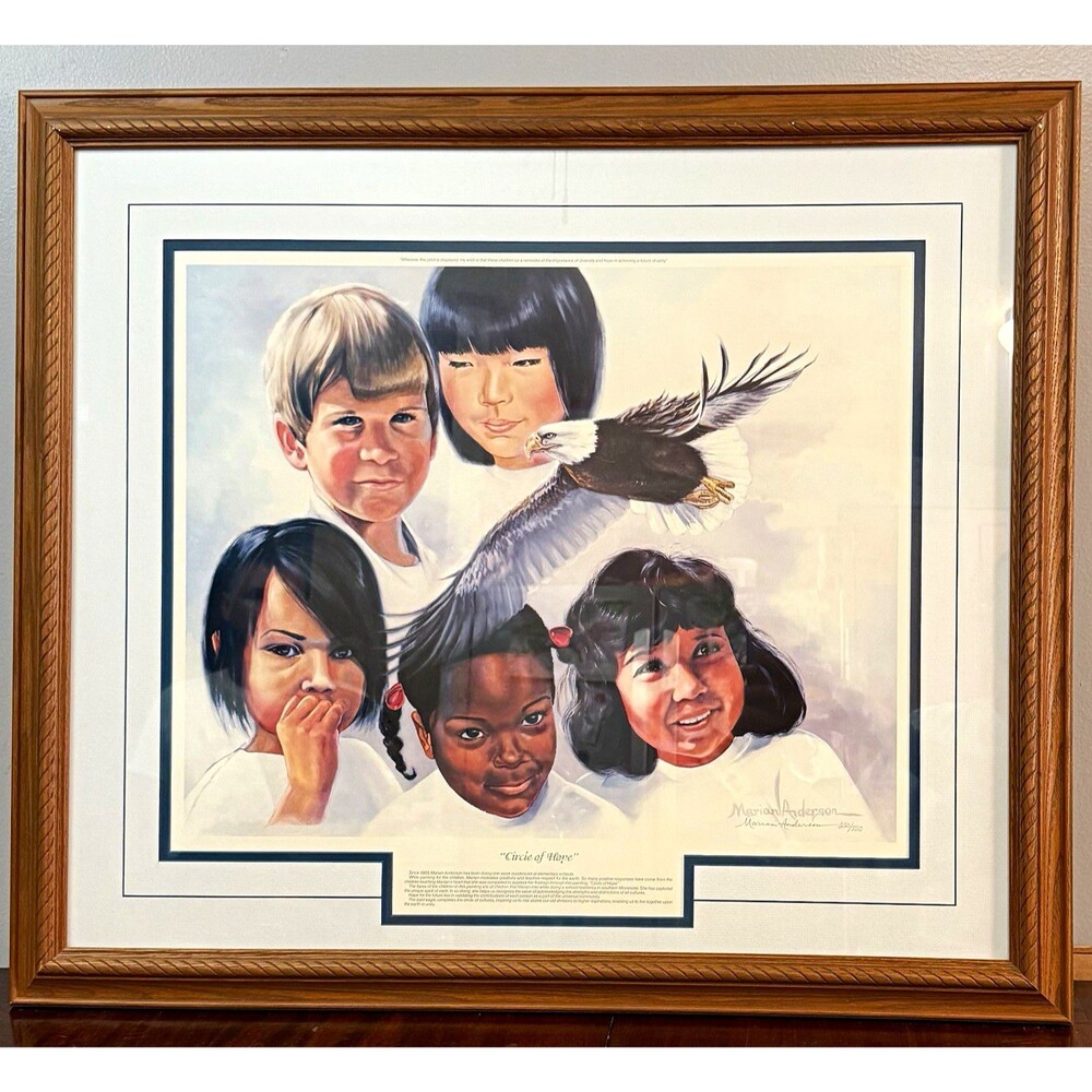 Marian Anderson Circle of Hope limited edition signed framed print